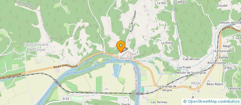 localisation de l'entreprise ARTICIA SARL à BEYNAC-ET-CAZENAC
