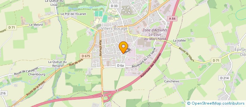 localisation de l'entreprise ARTICLE 14  VILLERS-BOCAGE