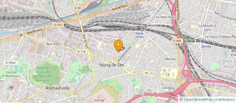 localisation de l'entreprise ARTICLES METALLIQUES CREATIONS à NOISY-LE-SEC