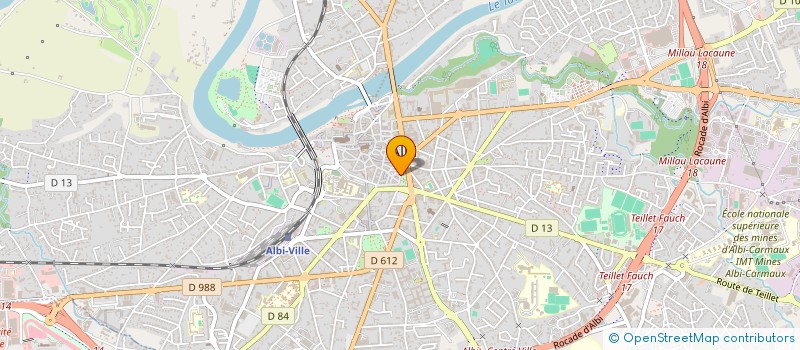 localisation de l'entreprise ARTICLES POUR SCE VIN RESTAURATION  ALBI