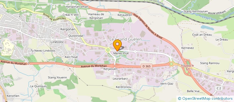 localisation de l'entreprise ARTICOOP 29 à QUIMPER