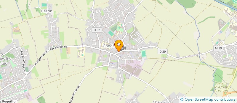 localisation de l'entreprise ARTICOUV à GONDECOURT