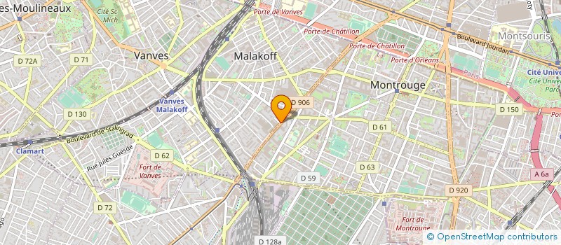 localisation de l'entreprise ARTICYCLE à MALAKOFF