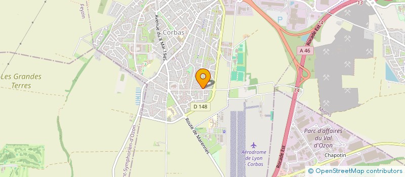 localisation de l'entreprise ARTIDAL à CORBAS