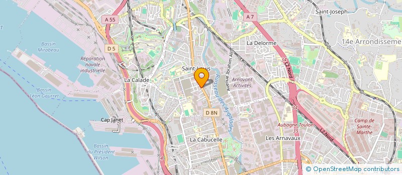 localisation de l'entreprise ARTIDECO SARL à MARSEILLE