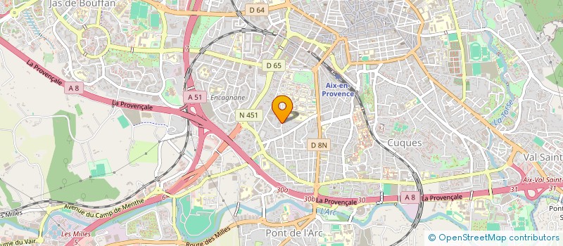 localisation de l'entreprise ARTIF'AIX COMPAGNIE à AIX-EN-PROVENCE