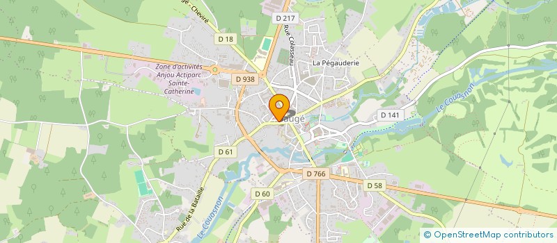 localisation de l'entreprise ARTIF COIFFURE  BAUGE-EN-ANJOU