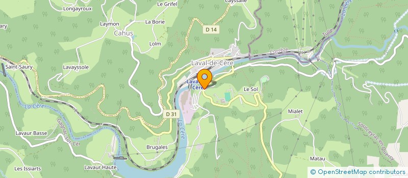 localisation de l'entreprise ARTIFEUX  LAVAL-DE-CERE