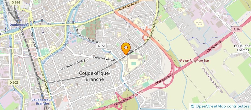 localisation de l'entreprise ARTIFEX CONSTRUCTIONS  COUDEKERQUE-BRANCHE