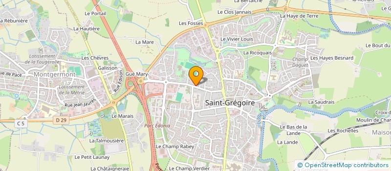 localisation de l'entreprise ARTIFISSE  SAINT-GREGOIRE