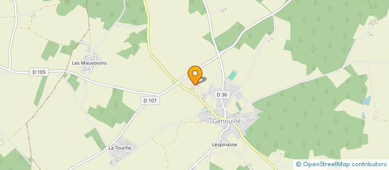 localisation de l'entreprise ARTIFISSIMO à GENOUILLE