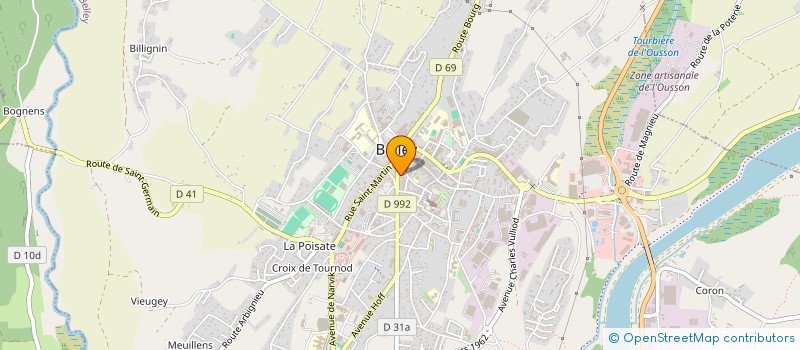 localisation de l'entreprise ARTIFLO à BELLEY