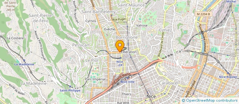 localisation de l'entreprise ARTIFORM à NICE