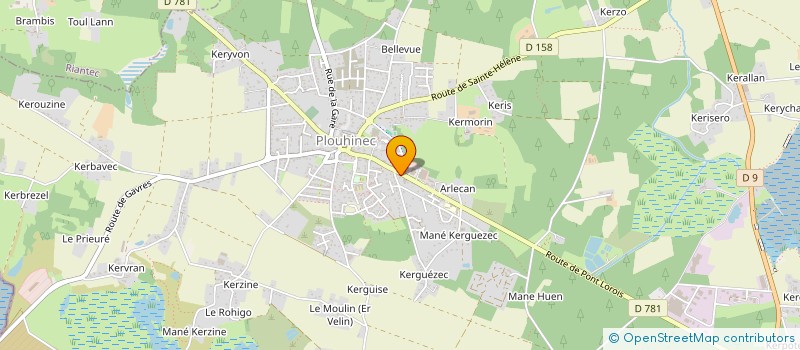 localisation de l'entreprise ARTIFUM à PLOUHINEC