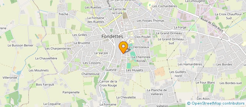 localisation de l'entreprise ARTIGA à FONDETTES