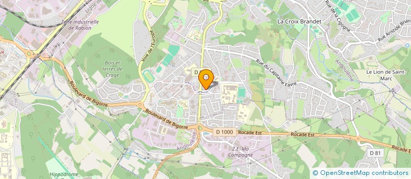 localisation de l'entreprise ARTIGIANA  ANGOULEME