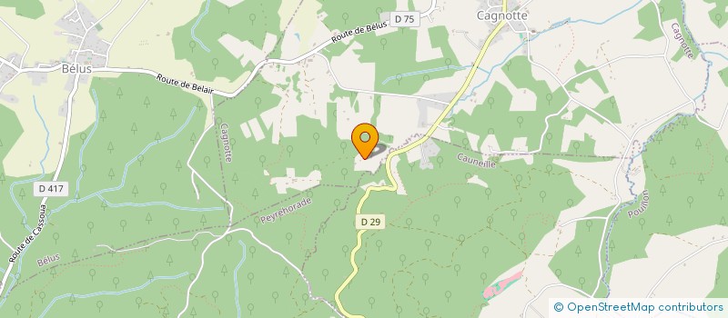 localisation de l'entreprise ARTIGUEPAN  ORTHEVIELLE