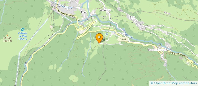 localisation de l'entreprise ARTIGUES  LARUNS