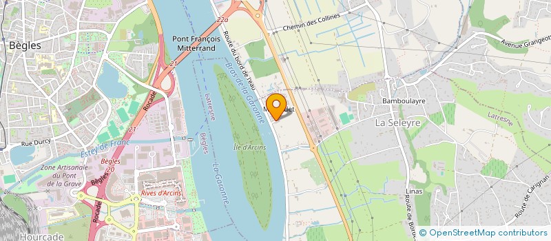 localisation de l'entreprise ARTIGUES DELARUCHE  LATRESNE