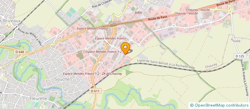 localisation de l'entreprise ARTIJE à NIORT
