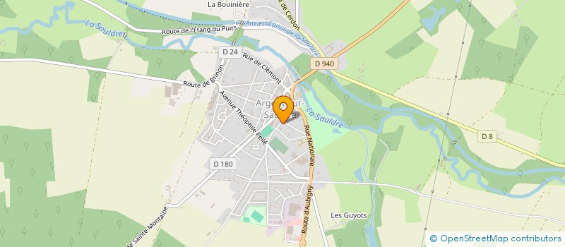 localisation de l'entreprise ARTIKO FRANCE à ARGENT-SUR-SAULDRE