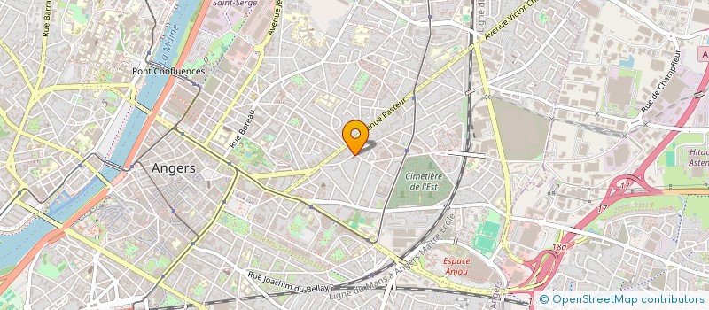localisation de l'entreprise ARTILOR 49 à ANGERS