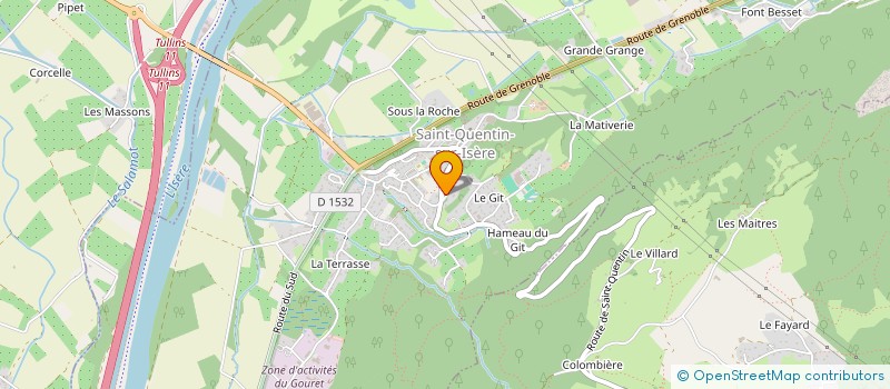 localisation de l'entreprise ARTILORE  SAINT-QUENTIN-SUR-ISERE