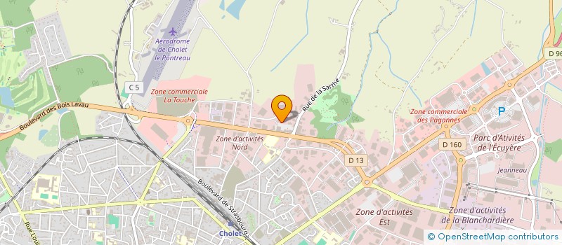 localisation de l'entreprise ARTIM à CHOLET