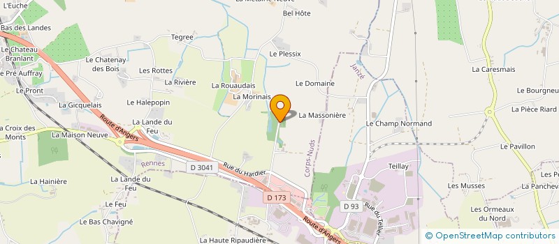 localisation de l'entreprise ARTIMAT  CORPS-NUDS