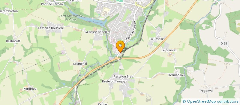 localisation de l'entreprise ARTIMEN - LE PROVOST à CALLAC