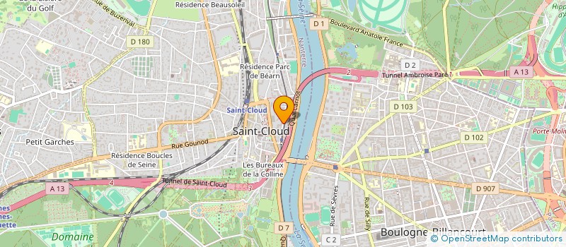 localisation de l'entreprise ARTIMINI à SAINT CLOUD
