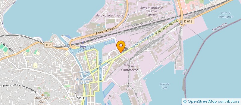 localisation de l'entreprise ARTIMMO à SETE