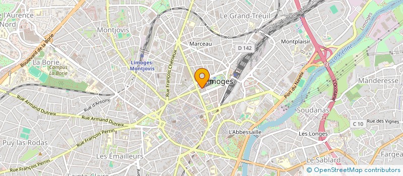 localisation de l'entreprise ARTIMO TROIS à LIMOGES