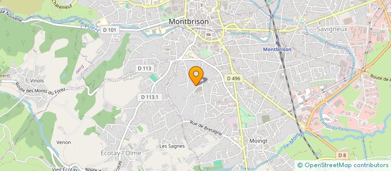 localisation de l'entreprise ARTINOV42  MONTBRISON