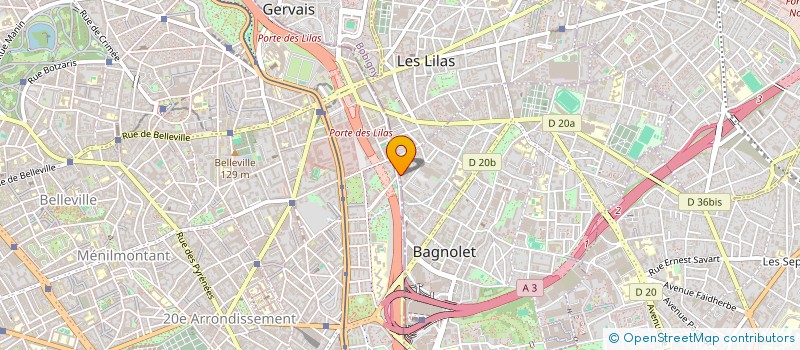 localisation de l'entreprise ARTIPAIN à BAGNOLET