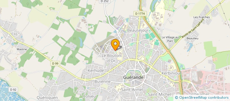 localisation de l'entreprise ARTIPENTES à GUERANDE