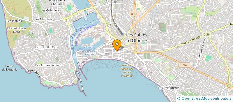 localisation de l'entreprise ARTIPO à LES SABLES D'OLONNE