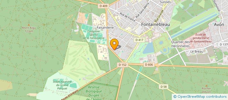 localisation de l'entreprise ARTIPOSE77 à FONTAINEBLEAU