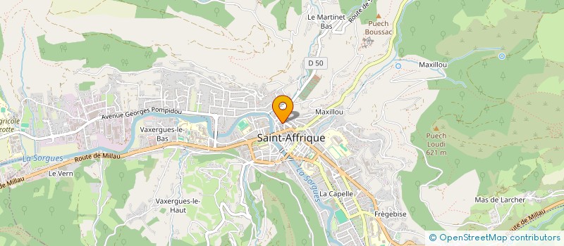 localisation de l'entreprise ARTIPRO à SAINT-AFFRIQUE