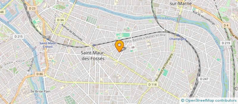 localisation de l'entreprise ARTIPRO BAT à SAINT-MAUR-DES-FOSSES