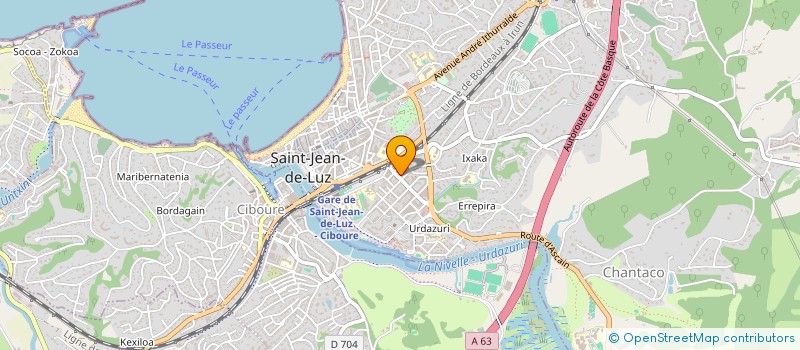 localisation de l'entreprise ARTIS à SAINT-JEAN-DE-LUZ