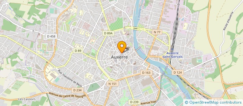 localisation de l'entreprise ARTIS à AUXERRE