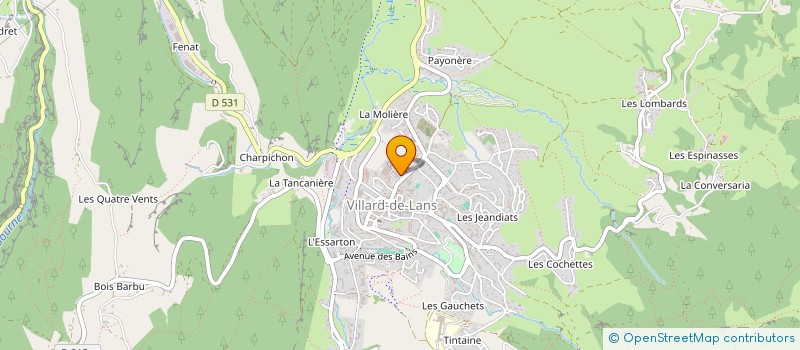 localisation de l'entreprise ARTIS'ALP  VILLARD-DE-LANS