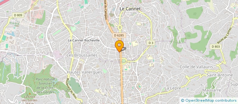 localisation de l'entreprise ARTIS COCINA à LE CANNET
