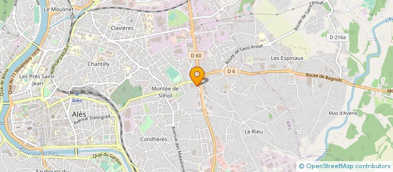 localisation de l'entreprise ARTIS DECO à ALES