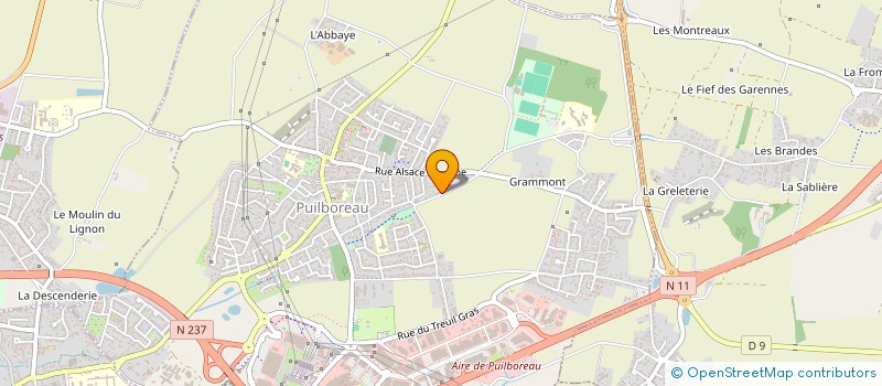 localisation de l'entreprise ARTIS'EN CHEMISE  PUILBOREAU