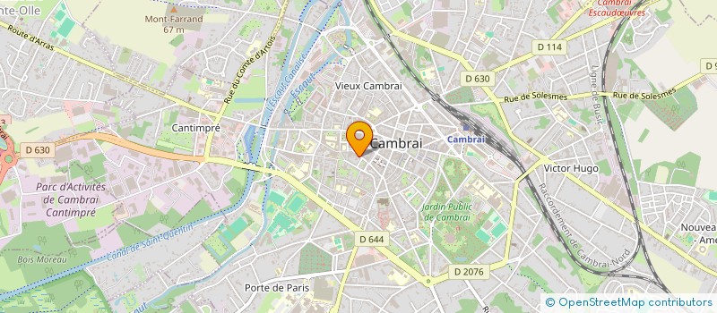 localisation de l'entreprise ARTIS ET HOME à CAMBRAI