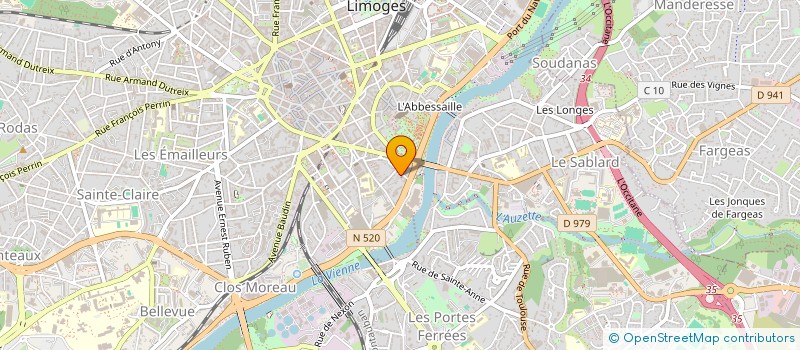 localisation de l'entreprise ARTIS LUX à LIMOGES