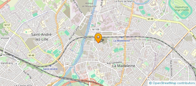 localisation de l'entreprise ARTIS MENUISERIES à LA MADELEINE