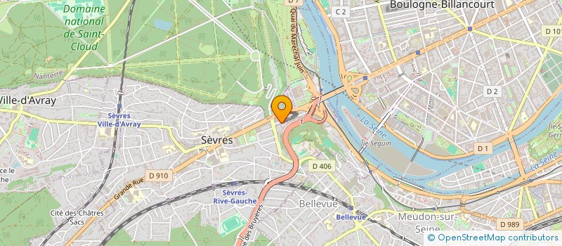 localisation de l'entreprise ARTIS MUSICA à SEVRES